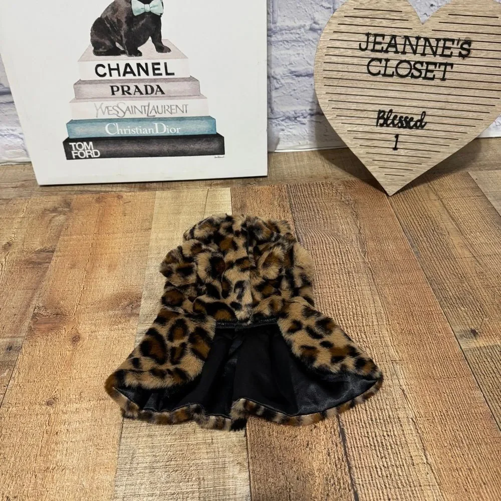 Kensington Kennel Club Leopard Print Fleece Dog Coat / Jacket XS